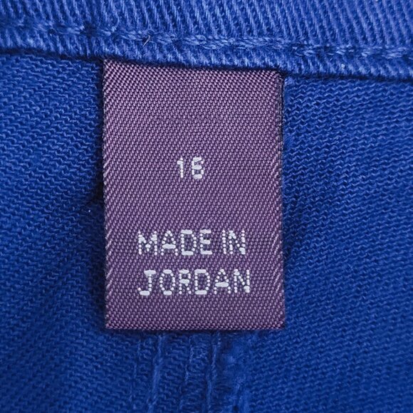 Gloria Vanderbilt ~ Sz “Missy” 16 ~ Blue Capris W/Belt ~ NWT - Picture 9 of 14